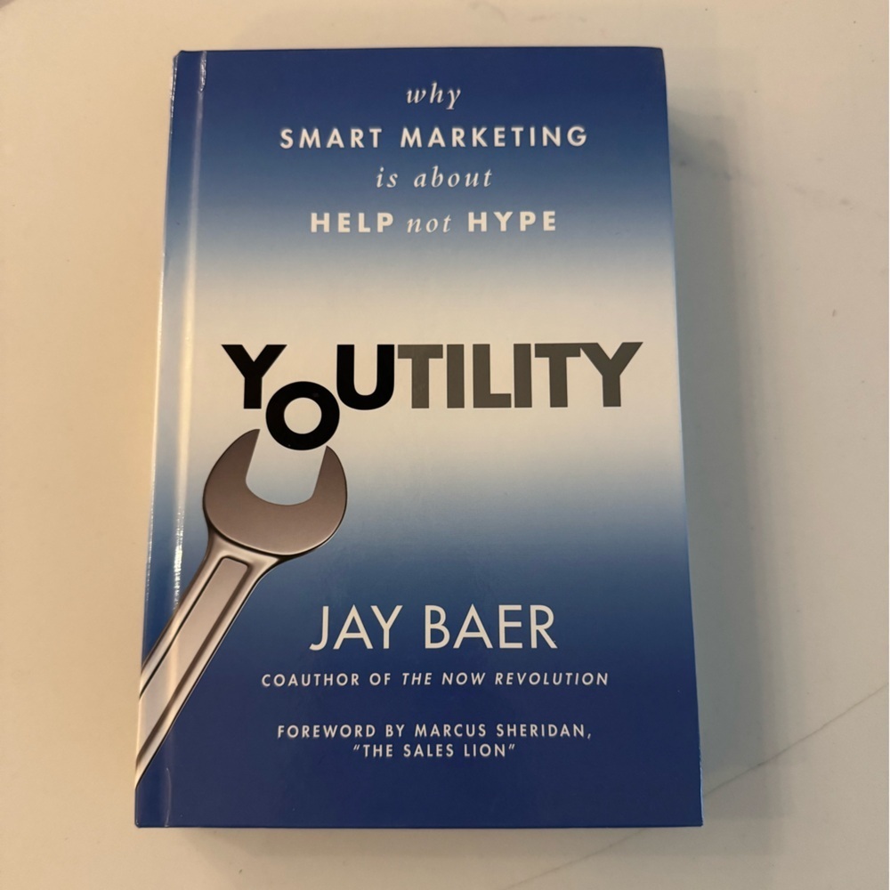 Hard Cover Youtility by Jay Baer Book Signed Edition